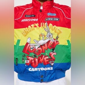 Members only Looney Tunes Red Cartoon Jacket size 10/12
